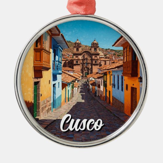 Cusco Peru Travel Metalen Ornament (Voorkant)