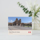 Cusco Plaza de Armas Briefkaart (Staand voorkant)