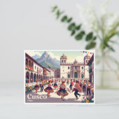 Cusco Plaza de Armas Peru Briefkaart (Staand voorkant)