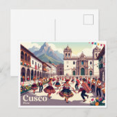 Cusco Plaza de Armas Peru Briefkaart (Voorkant / Achterkant)