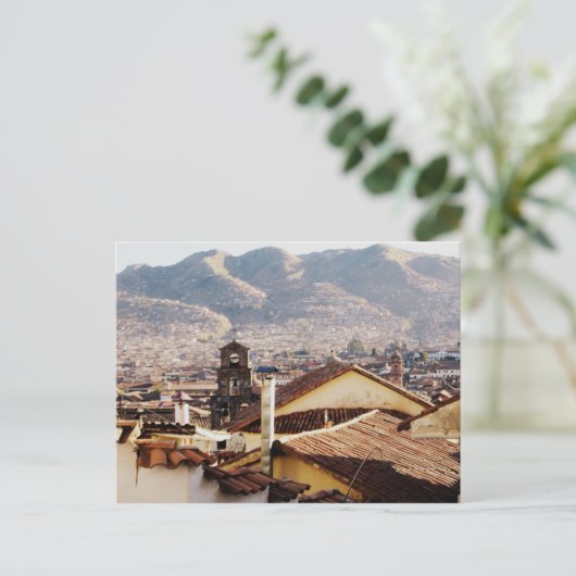 Cusco Skyline op Briefkaart (Staand voorkant)