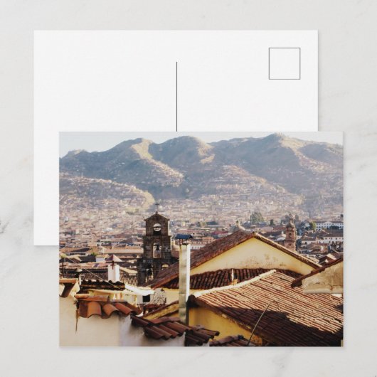 Cusco Skyline op Briefkaart (Voorkant / Achterkant)
