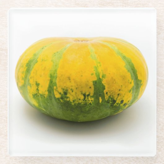 Cushaw squash glazen onderzetter (Voorkant)