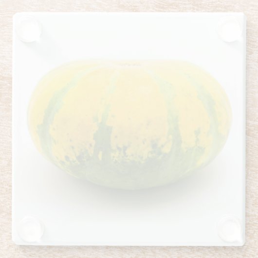 Cushaw squash glazen onderzetter (Achterkant)