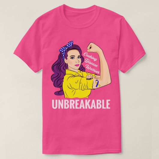 Cushing Disease Warrior Onbreekbaar bewustzijn T-shirt (Design voorkant)
