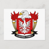 Cushing Family Crest Briefkaart (Voorkant)