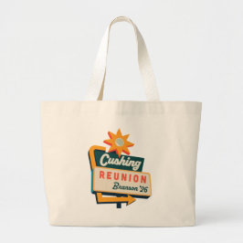 Cushing Reünie Wegwijzerbord Grote Tote Bag
