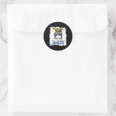 Cushing-syndroom krijger ronde sticker (Tas)