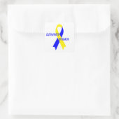Cushing's Disease Awareness Ribbon van Janz Vierkante Sticker (Tas)