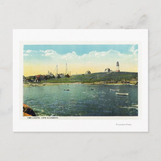 Cushing's Island Uitzicht of White Head Briefkaart (Voorkant)