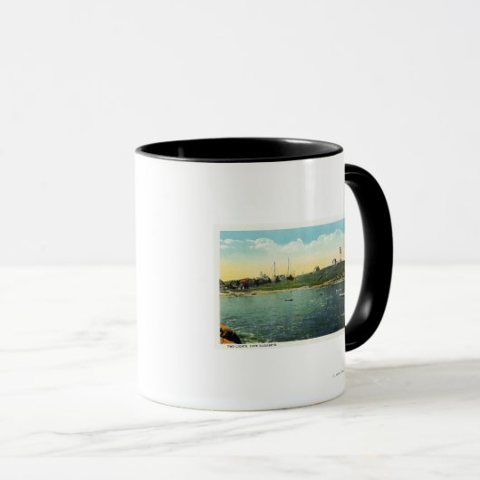 Cushing's Island Uitzicht of White Head Mok (Voorkant rechts)