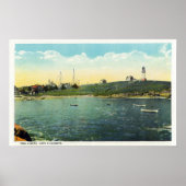 Cushing's Island Uitzicht of White Head Poster (Voorkant)