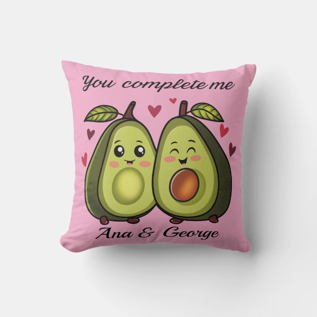 Cushion avocado love kussen (Voorkant)