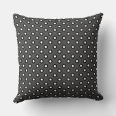 Cushion Charcoal Gray Dotty Sofa Kussen (Achterkant)