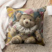 Cushion design with handmade bear printed  kussen (Deken)