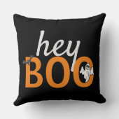 Cushion - hey BOO Ghost/Bats Black Kussen (Achterkant)