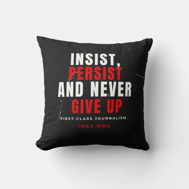 Cushion - Never stop Kussen (Voorkant)