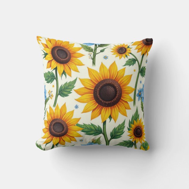 Cushion of Sunflowers Kussen (Voorkant)