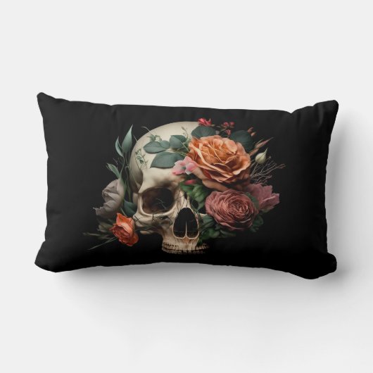 Cushion Pillow met Rozen langwerpig Kussen (Achterkant)