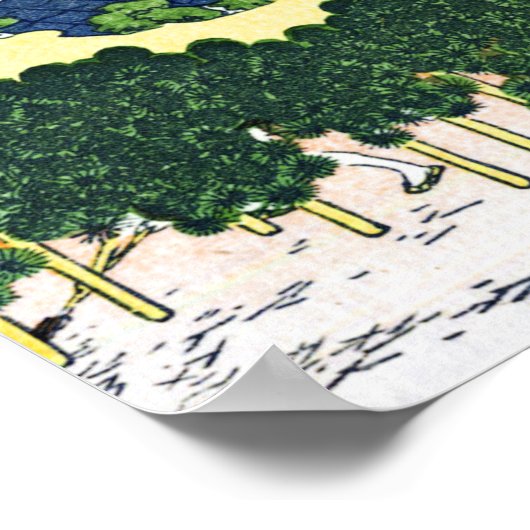 Cushion Pine in Aoyama Poster (Hoek)