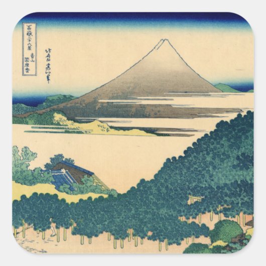 Cushion Pine in Aoyama Vierkante Sticker (Voorkant)