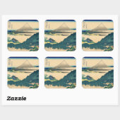 Cushion Pine in Aoyama Vierkante Sticker (Vel)