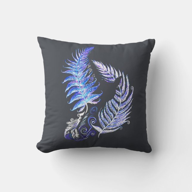 Cushion Puffle New Zealand Fern Design Kussen (Voorkant)