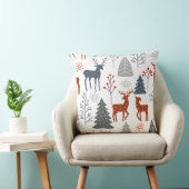 Cushions - Christmas Deer Tree Scandinavian Kussen (Stoel)