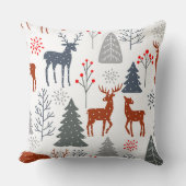 Cushions - Christmas Deer Tree Scandinavian Kussen (Voorkant)