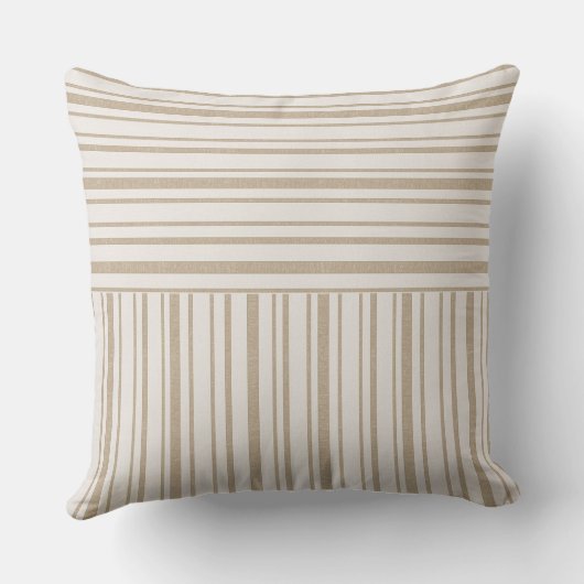 Cushions - Toscane Stripe Beige Design 2 Kussen (Achterkant)