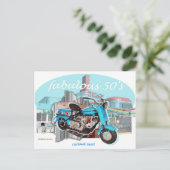 Cushman_Eagle_Blue Briefkaart (Staand voorkant)