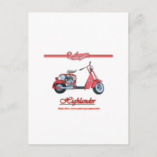 Cushman Highlander Scooter Briefkaart