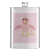 Cusom Pink Birthday Girl Chick Flasks Flacon (Voorkant)