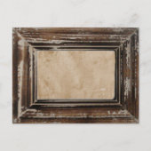 Cusomizable Rustige Lijst Briefkaart (Voorkant)