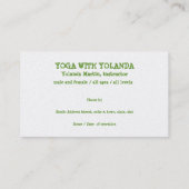 CUST.BUS.KAART, "ZALMROZE LOTUS BLOSSOM EN BRIG VISITEKAARTJE (Achterkant)