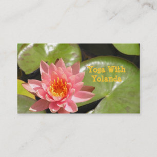 CUST.BUS.KAART, "ZALMROZE LOTUS BLOSSOM EN BRIG VISITEKAARTJE