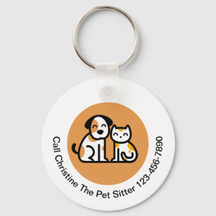 Cust Trendy Pet Sitter Schattigee promotionele Sle Sleutelhanger