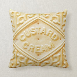 Custard Cream Retro Biscuit Kussen Kussen Kussen