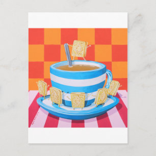 Custard Cream Tea Briefkaart