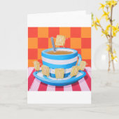 Custard Cream Tea Kaart (Gele Bloem)