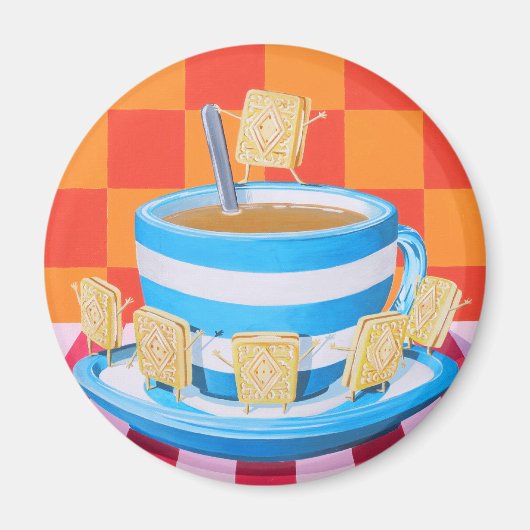 Custard Cream Tea Magneet (Voorkant)