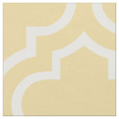 Custard Yellow Moroccan Trellis Pattern Fabric 02 Stof (Close Up)