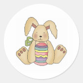 custbunstripeeeg ronde sticker (Voorkant)