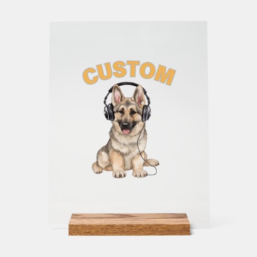 CUSTEM Acryl Teken Acryl Bord (Voorkant)