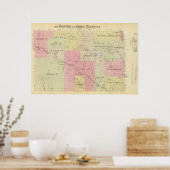 Custer en Logan County, Nebraska Poster (Keuken)