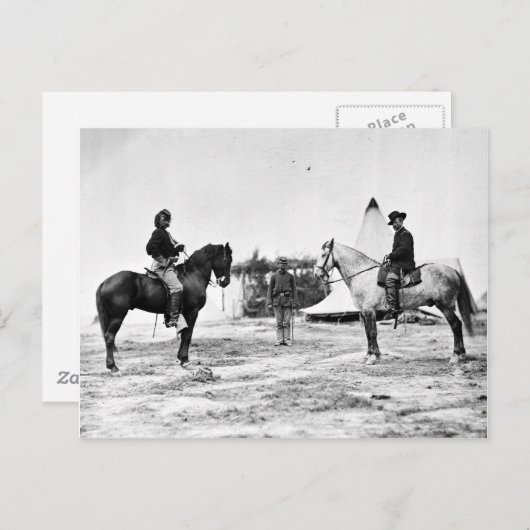 Custer en Pleasanton Briefkaart (Voorkant / Achterkant)