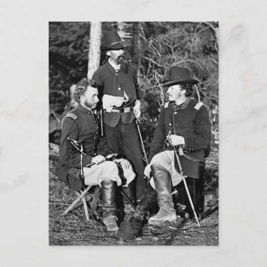 Custer & Friends, jaren 1860 Briefkaart (Voorkant)