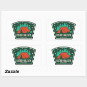 Custer-Gallatin National Forest Camping Rechthoekige Sticker (Vel)