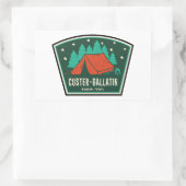 Custer-Gallatin National Forest Camping Rechthoekige Sticker (Tas)