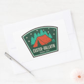 Custer-Gallatin National Forest Camping Rechthoekige Sticker (Envelop)